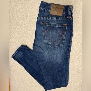 True Religion Indigo Denim with Orange Stitching